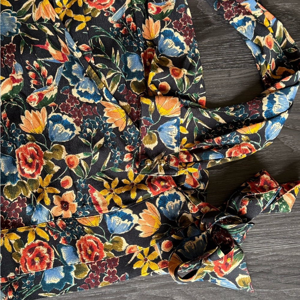 Sèzane NEW DAFNÉ BLOUSE in Birds Printed - Picture 4 of 8